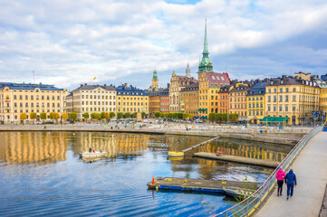 Fototapeta premium Gamla stan old town of Stockholm, Sweden