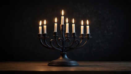 Hanukkah day candles