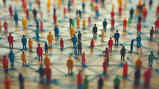Illustration of Network Connections Between People
