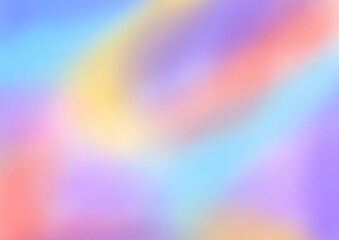 Gradient blurred background in blue, purple, red, yellow, pink colors.