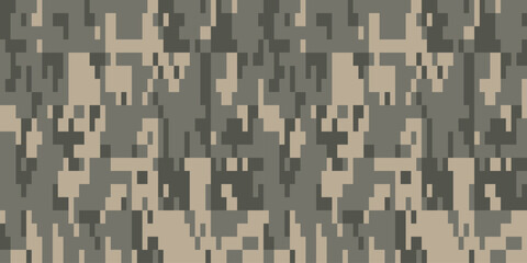 Army Seamless Camouflage, Modern Print Pattern That Was Used as the Default Camouflage Pattern Issued. Military Camouflage Netting