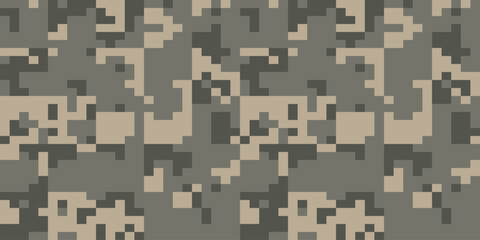 Army Seamless Camouflage, Modern Print Pattern That Was Used as the Default Camouflage Pattern Issued. Military Camouflage Clothing