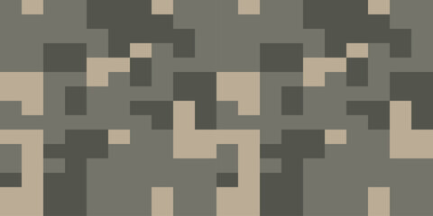 Army Seamless Camouflage, Modern Print Pattern That Was Used as the Default Camouflage Pattern Issued. Military Camouflage Face Paint