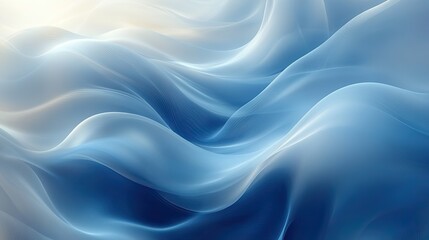 Fototapeta premium An abstract blue and white background with lines, curves, and gradients, perfect for business presentation designs