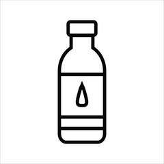 water bottle vector icon line template