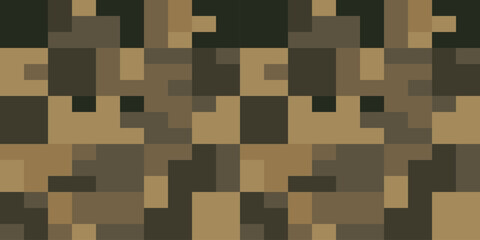 Camouflage Seamless Pattern. Trendy Style Camo, Repeat Print. Military Camouflage Clothing