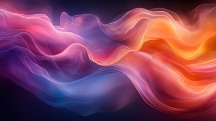 Obraz premium An abstract image with vibrant hues suggests the dynamic nature of motion and transformation
