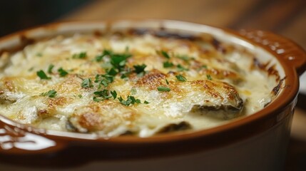 Baking Oysters in a creamy cheese sauce