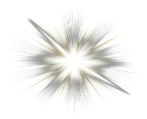 Naklejka premium PNG An isolated white blink sun ray light effect background lighting outdoors.