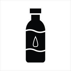 water bottle vector icon line template