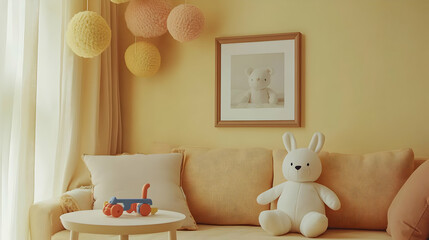 Cozy Nursery Photo - Plush Toys and Pastel Colors