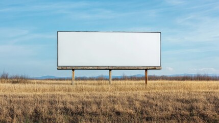 Blank advertising billboard mockup offering space for your text message or media ideal for commercial marketing and promotional concepts