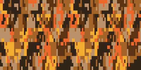 Army Camouflage Background, Classic Seamless Pattern, Military Camouflage Clothing