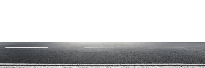 PNG Real asphalt road empty white sky.