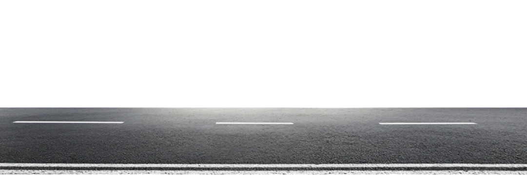 PNG Real asphalt road empty white sky.