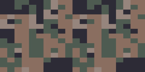 Desert Seamless Camo Graphic Print. Camouflage Seamless Pattern. Military Camouflage Uniform