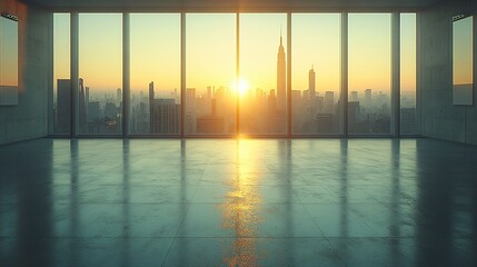 Manhattan, Dubai, Shanghai, and Hong Kong City Centers with Platforms, Roads, Parking Lots, and Brick Pavements for Car Advertisement Background