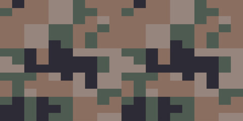 Desert Seamless Camo Graphic Print. Camouflage Seamless Pattern. Military Camouflage Face Paint