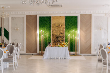 wedding reception room