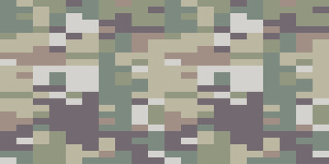 Camouflage Seamless Pattern. Trendy Style Camo, Repeat Print. Military Camouflage Codycross
