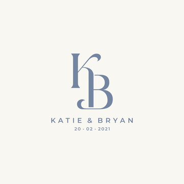 KB logo initial letter design