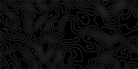 Obraz premium Topographic canyon geometric map relief texture with curved layers and shadow. abstract White background with a beautiful pattern, Topographic contour lines vector map seamless pattern vector. 