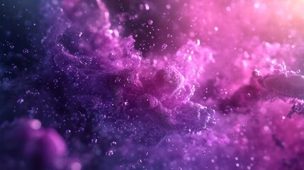 Obraz premium A purple cloud with many small purple dots