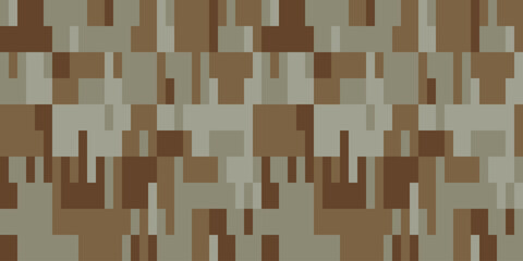 Camouflage Pattern Background Seamless Vector Illustration. Classic Clothing Style Masking Camo Repeat Print. Military Camouflage Patterns