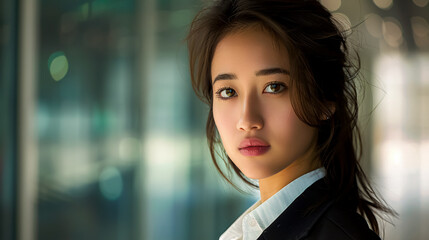 Naklejka premium Portrait of a beautiful and confident businesswoman.