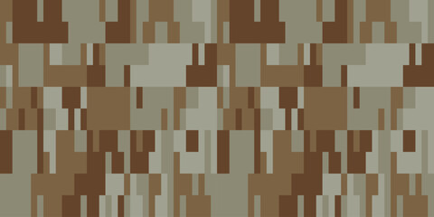 Camouflage Pattern Background Seamless Vector Illustration. Classic Clothing Style Masking Camo Repeat Print. Military Camouflage Netting
