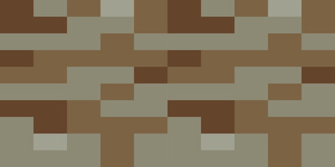Camouflage Pattern Background Seamless Vector Illustration. Classic Clothing Style Masking Camo Repeat Print. Military Camouflage Suit