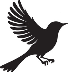 Obraz premium Bird icon , silhouette vector art illustration.