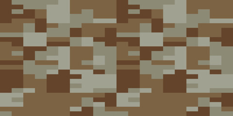 Desert Seamless Camo Graphic Print. Camouflage Seamless Pattern. Military Camouflage Pants