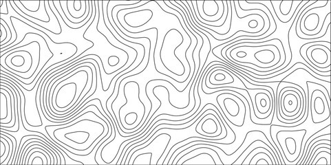 Fototapeta premium Topographic canyon geometric map relief texture with curved layers and shadow. abstract White background with a beautiful pattern, Topographic contour lines vector map seamless pattern vector. 