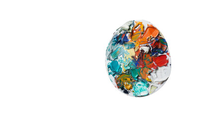 Painter&rsquo;s Color Palette, Transparent Background PNG