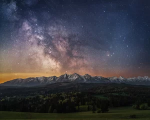 Milky Way over Tatra Mountains