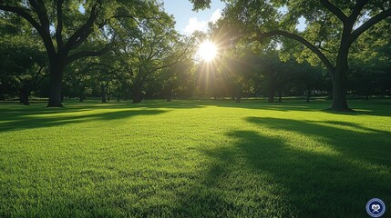 Sunlight Through Trees