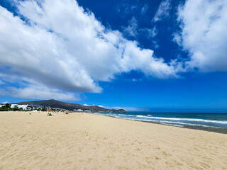 Panoramic view of Cabo Negro Beach, Martil. a beach resort in northern Morocco, to the north of Tetouan