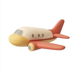 Fototapeta premium Whimsical Toy Airplane in Vibrant Hues