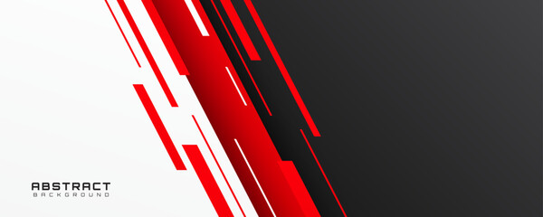 Red white abstract background overlap layer on bright space with diagonal lines effect decoration. Modern graphic design element cutout style concept for web banner, flyer, card, or brochure cover