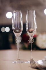 glasses of champagne