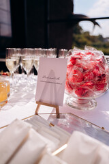 wedding table setting