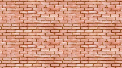 Obraz premium blush pink brick texture: close-up of soft blush pink bricks with a smooth texture and light mortar lines, creating a romantic and gentle look ideal for feminine or vintage themes
