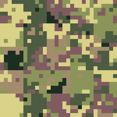 Army Camouflage Background, Classic Seamless Pattern, Military Camouflage Suit