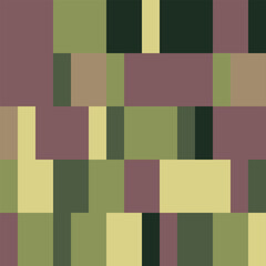 Camouflage Army Pattern Seamless Vector Background, Classic Khaki Texture, Forest Hunting Design. Military Camouflage Patterns