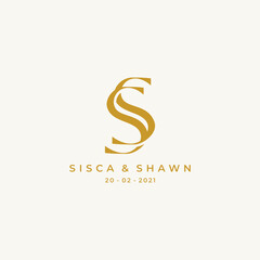SS logo initial letter design
