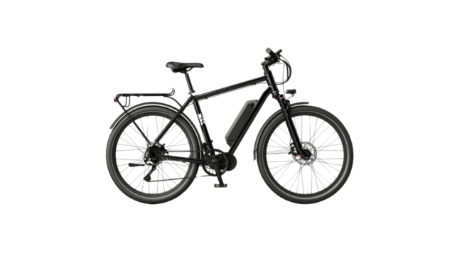 Electric bike, transparent background PNG