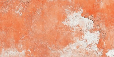 An abstract wall background featuring a textured design in a vintage orange cement stucco finish....