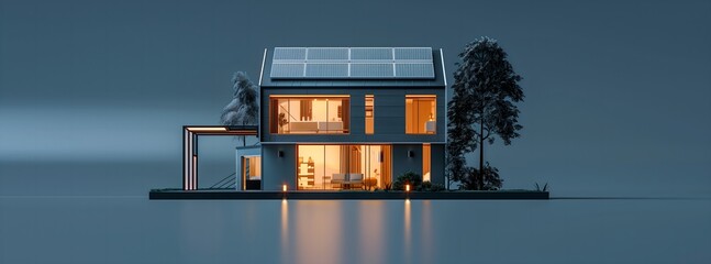 house in the night