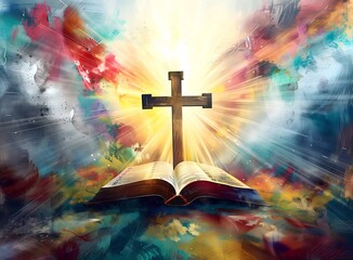 cross on the sky